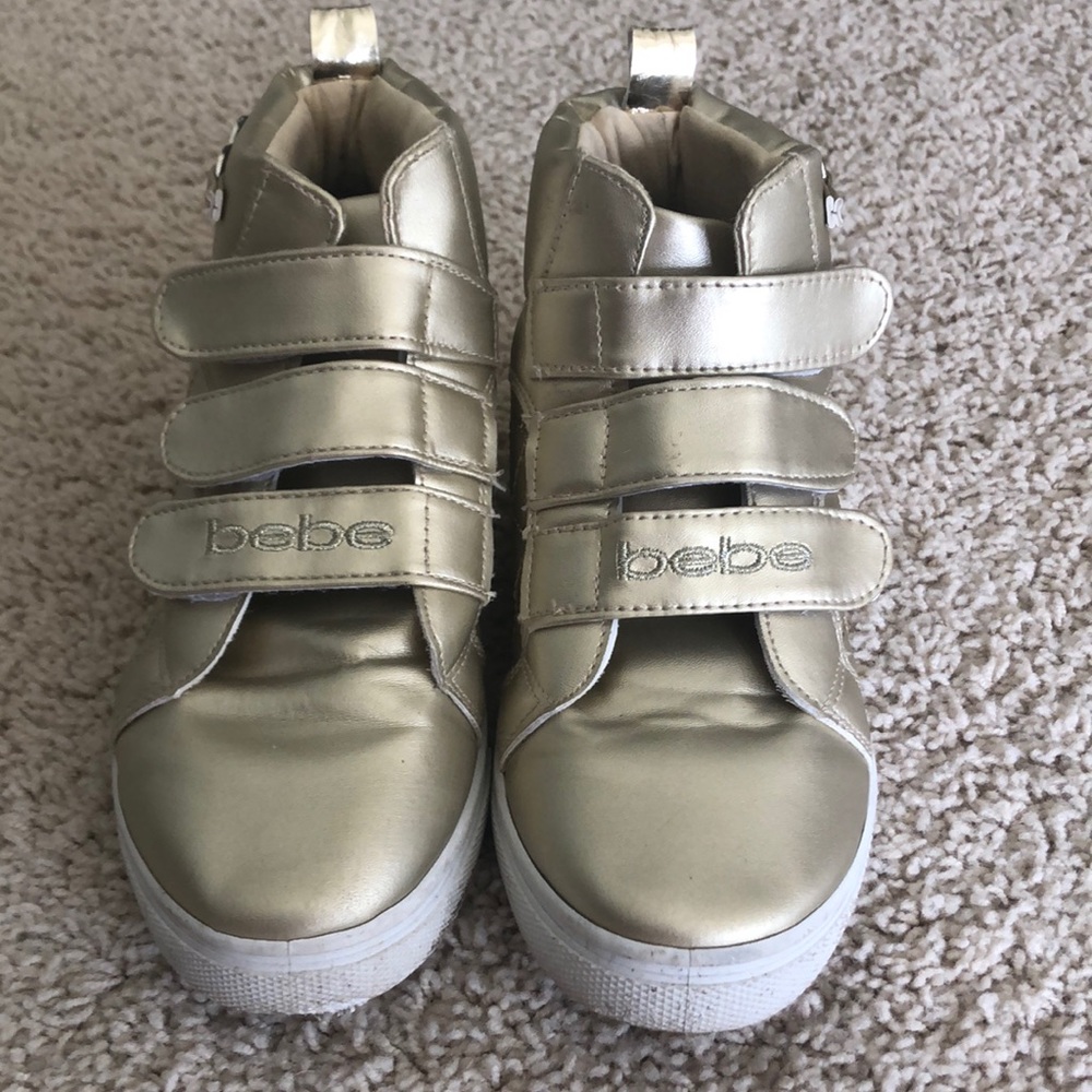 Gold High Top Sneakers